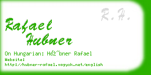 rafael hubner business card